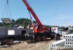 Автокран Клинцы 25 тонн на монтаже жби плит