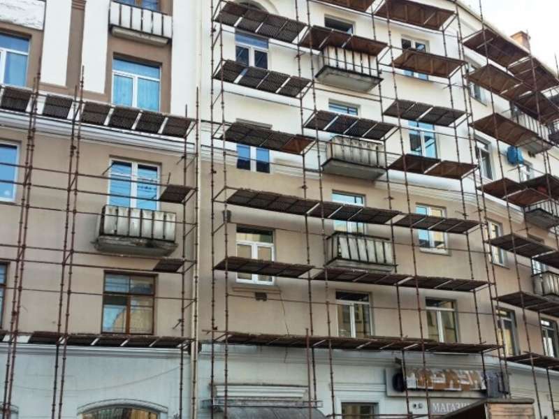 Леса строительные чашечного типа
