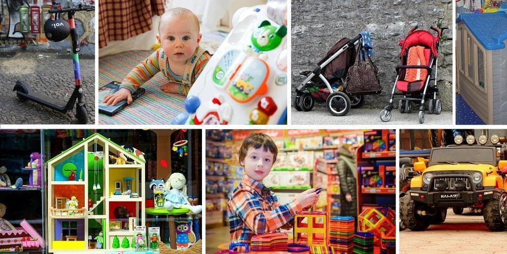 Вещи для детей от машинки до самоката